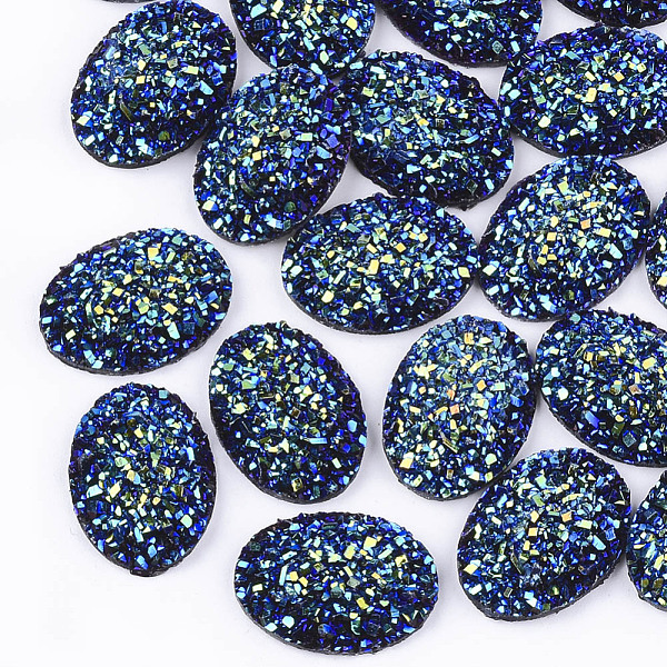 PandaHall Electroplate Druzy Resin Cabochons, Oval, Blue, 17.5x13x4.5mm Resin Oval Blue
PandaHall Electroplate Druzy Resin Cabochons, Oval, Blue, 17.5x13x4.5mm Resin Oval Blue