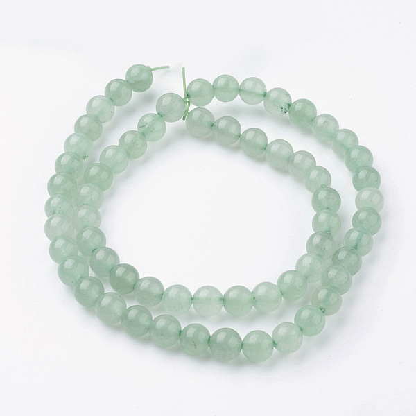 PandaHall Natural Green Aventurine Bead Strands, Round, 6~6.5mm, Hole: 1mm, about 60pcs/strand, 14.9 inch(38cm) Green Aventurine Round
PandaHall Natural Green Aventurine Bead Strands, Round, 6~6.5mm, Hole: 1mm, about 60pcs/strand, 14.9 inch(38cm) Green Aventurine Round