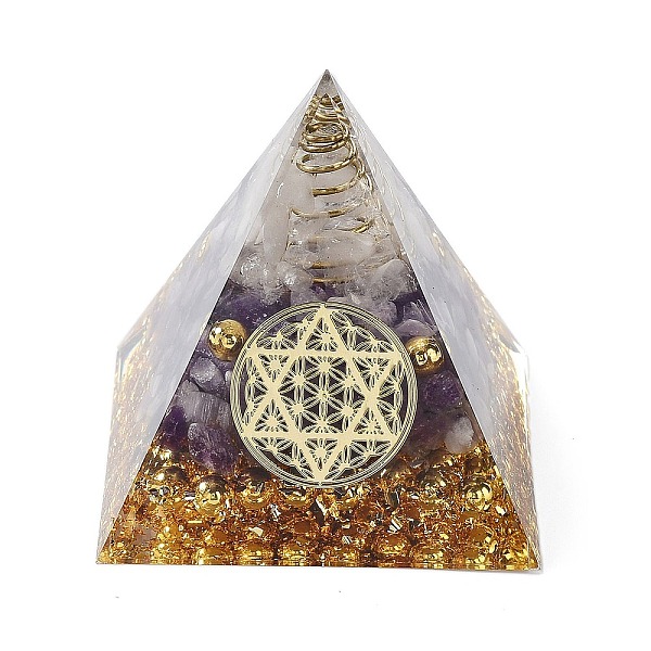 PandaHall Orgonite Pyramid Resin Energy Generators, Reiki Natural Quartz Crystal & Amethyst Chips Inside for Home Office Desk Decoration...
PandaHall Orgonite Pyramid Resin Energy Generators, Reiki Natural Quartz Crystal & Amethyst Chips Inside for Home Office Desk Decoration...