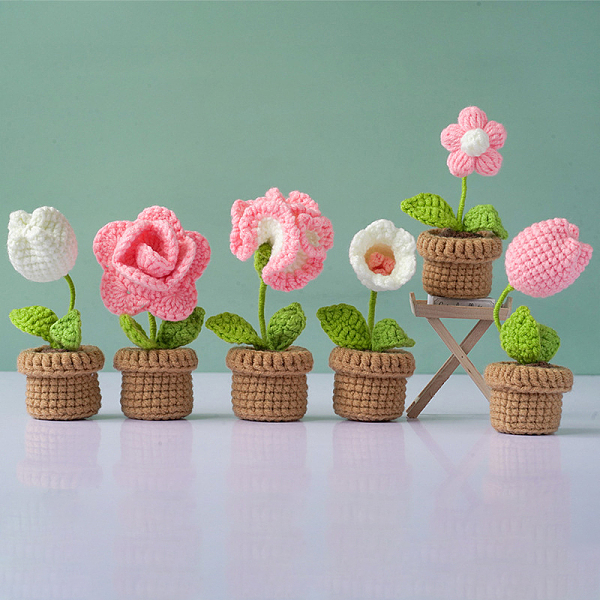 PandaHall DIY Pot Flower Display Doll Decoration Crochet Kit, Including Cotton Thread, Crochet Hook Needle, Knit Needle, Locking Stitch...
PandaHall DIY Pot Flower Display Doll Decoration Crochet Kit, Including Cotton Thread, Crochet Hook Needle, Knit Needle, Locking Stitch...