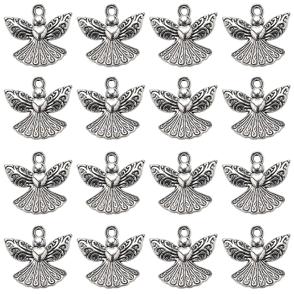 PandaHall SUNNYCLUE Tibetan Style Alloy Pendants, Angel, Cadmium Free & Lead Free, Antique Silver, 21x23x3.5mm, Hole: 2mm, 40pcs/box Alloy...
PandaHall SUNNYCLUE Tibetan Style Alloy Pendants, Angel, Cadmium Free & Lead Free, Antique Silver, 21x23x3.5mm, Hole: 2mm, 40pcs/box Alloy...