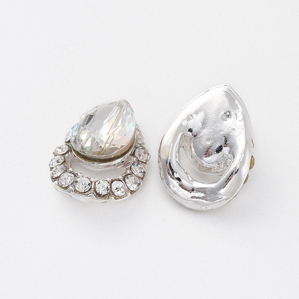 PandaHall Alloy Cabochons, Nail Art Decoration Accessories, with K9 Glass Rhinestones, teardrop, Platinum, Crystal AB, 12x9mm..., Clear
PandaHall Alloy Cabochons, Nail Art Decoration Accessories, with K9 Glass Rhinestones, teardrop, Platinum, Crystal AB, 12x9mm..., Clear