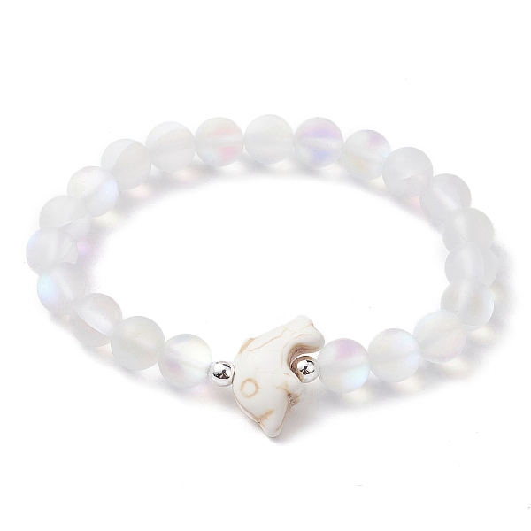 PandaHall Beach Dolphin Dyed Synthetic Turquoise Bead Bracelets, 8mm Round Synthetic Moonstone Beaded Stretch Bracelets for Women Men, Beige..., Yellow
PandaHall Beach Dolphin Dyed Synthetic Turquoise Bead Bracelets, 8mm Round Synthetic Moonstone Beaded Stretch Bracelets for Women Men, Beige..., Yellow