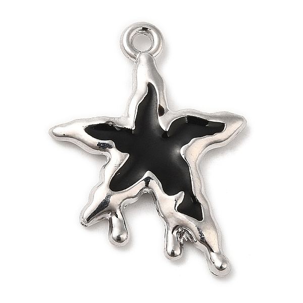 PandaHall Alloy Enamel Pendants, Platinum, Star, 29.5x21x3mm, Hole: 1.8mm Alloy+Enamel Star Black
PandaHall Alloy Enamel Pendants, Platinum, Star, 29.5x21x3mm, Hole: 1.8mm Alloy+Enamel Star Black