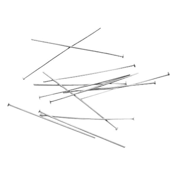 PandaHall Brass Flat Head Pins, Platinum, 70x0.7mm, 21 Gauge, about 1800pcs/500g, Head: 2mm Brass
PandaHall Brass Flat Head Pins, Platinum, 70x0.7mm, 21 Gauge, about 1800pcs/500g, Head: 2mm Brass