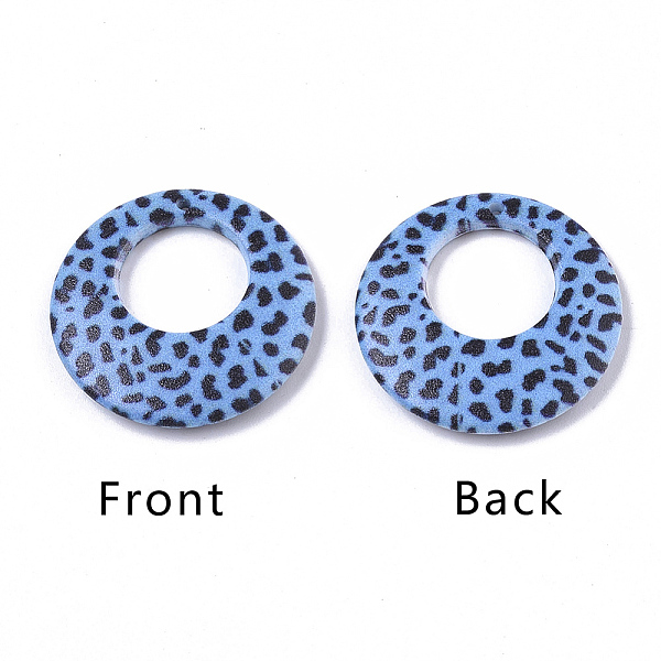PandaHall Double Opaque Spray Painted Acrylic Pendants, Flat Round with Leopard Print Pattern, Light Sky Blue, 25x3.5mm, Hole: 1.2mm Acrylic...
PandaHall Double Opaque Spray Painted Acrylic Pendants, Flat Round with Leopard Print Pattern, Light Sky Blue, 25x3.5mm, Hole: 1.2mm Acrylic...