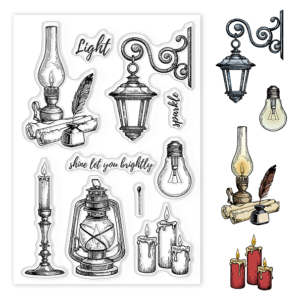 PandaHall GLOBLELAND Vintage Lamp Clear Stamps Light Bulb Candlestick Streets Lamp Clear Stamp Seals for Cards Making DIY Scrapbooking Photo...
PandaHall GLOBLELAND Vintage Lamp Clear Stamps Light Bulb Candlestick Streets Lamp Clear Stamp Seals for Cards Making DIY Scrapbooking Photo...