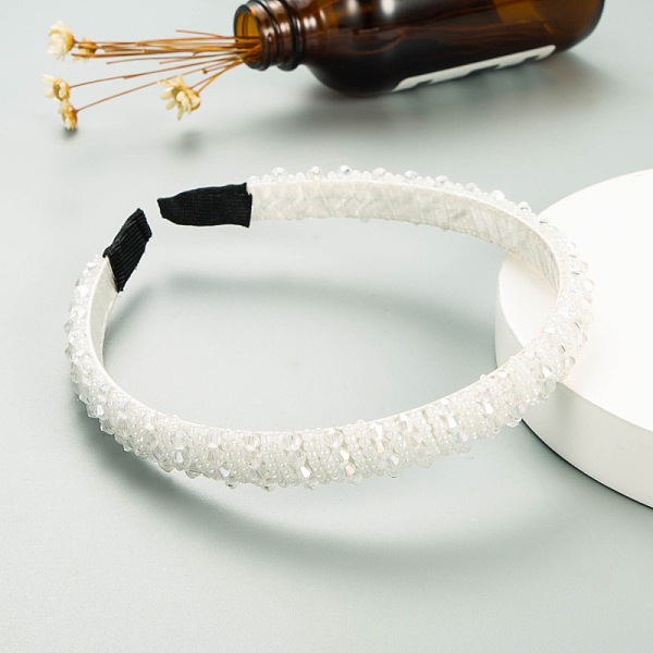 PandaHall Bling Bling Glass Beaded Hairband, Party Hair Accessories for Women Girls, White, 12mm Glass White
PandaHall Bling Bling Glass Beaded Hairband, Party Hair Accessories for Women Girls, White, 12mm Glass White