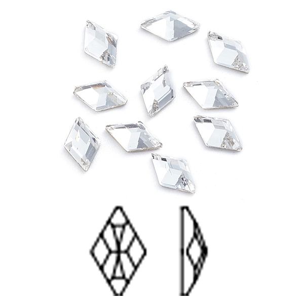 PandaHall Glass Rhinestone Cabochons, Flat Back & Back Plated, Faceted, Rhombus, Crystal, 6.5x3.5x2mm Glass Rhinestone Rhombus Clear
PandaHall Glass Rhinestone Cabochons, Flat Back & Back Plated, Faceted, Rhombus, Crystal, 6.5x3.5x2mm Glass Rhinestone Rhombus Clear
