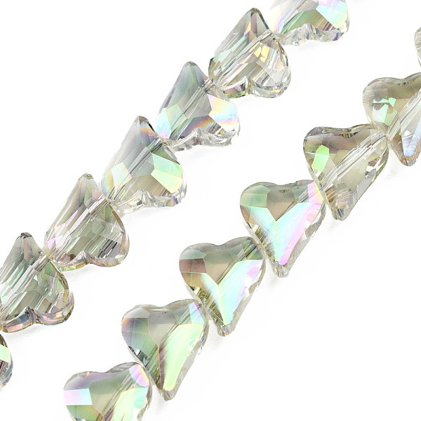PandaHall Electroplate Transparent Glass Beads Strands, Faceted, Heart, Aquamarine, 12x10x5mm, Hole: 1mm, about 60Pcs/strand, 24.41 inch..., Green
PandaHall Electroplate Transparent Glass Beads Strands, Faceted, Heart, Aquamarine, 12x10x5mm, Hole: 1mm, about 60Pcs/strand, 24.41 inch..., Green