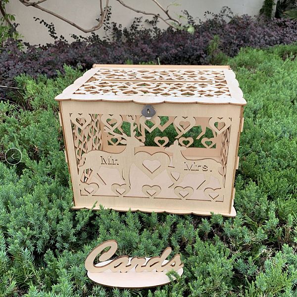 PandaHall Rectangle Hollow Wood Wedding Card Box with Iron Lock, Wedding Cards Holder Case for Reception, Wedding Money Box for Party..., Orange
PandaHall Rectangle Hollow Wood Wedding Card Box with Iron Lock, Wedding Cards Holder Case for Reception, Wedding Money Box for Party..., Orange