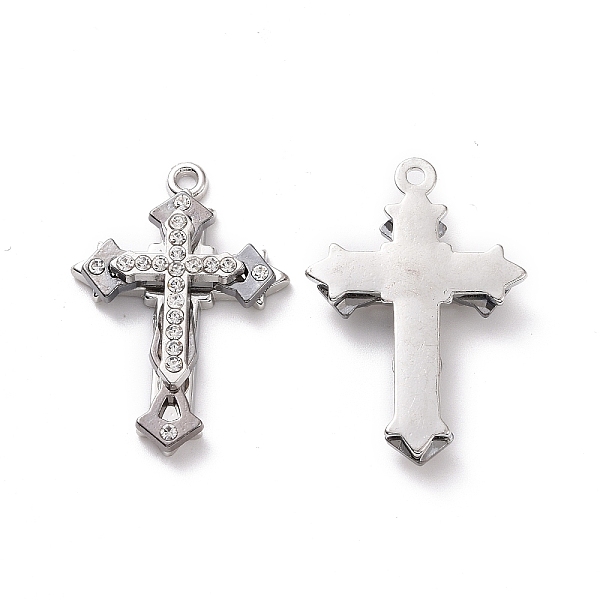 PandaHall Two Tone Alloy Pendant, with Crystal Rhinestone, Cross Charms, Gunmetal & Platinum, 36x24.5x5.5mm, Hole: 2mm Alloy+Rhinestone...
PandaHall Two Tone Alloy Pendant, with Crystal Rhinestone, Cross Charms, Gunmetal & Platinum, 36x24.5x5.5mm, Hole: 2mm Alloy+Rhinestone...
