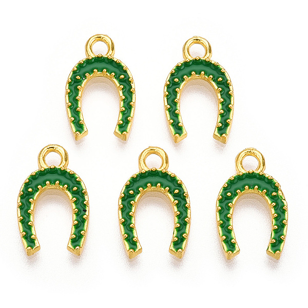 PandaHall Alloy Enamel Charms, Horse-Shoes Charms, Lead Free & Nickel Free & Cadmium Free, Green, 15.5x9x2mm, Hole: 2mm Alloy+Enamel Horse...
PandaHall Alloy Enamel Charms, Horse-Shoes Charms, Lead Free & Nickel Free & Cadmium Free, Green, 15.5x9x2mm, Hole: 2mm Alloy+Enamel Horse...
