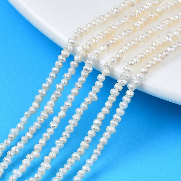 PandaHall Natural Cultured Freshwater Pearl Beads Strands, Potato, Seashell Color, 2~3x1.5~2.5mm, Hole: 0.5mm, about 141~145pcs/strand...
PandaHall Natural Cultured Freshwater Pearl Beads Strands, Potato, Seashell Color, 2~3x1.5~2.5mm, Hole: 0.5mm, about 141~145pcs/strand...