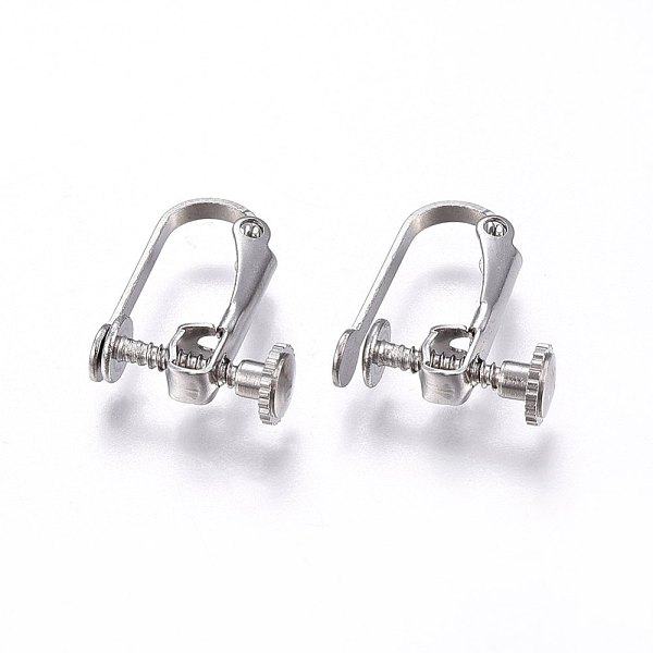 PandaHall 304 Stainless Steel Clip-on Earring Findings, Stainless Steel Color, 15x12.5x5mm 304 Stainless Steel
PandaHall 304 Stainless Steel Clip-on Earring Findings, Stainless Steel Color, 15x12.5x5mm 304 Stainless Steel