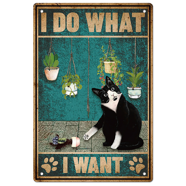 PandaHall Vintage Metal Tin Sign, Iron Wall Decor for Bars, Restaurants, Cafes Pubs, Rectangle, Cat Shape, 300x200x0.5mm Iron Cat Shape
PandaHall Vintage Metal Tin Sign, Iron Wall Decor for Bars, Restaurants, Cafes Pubs, Rectangle, Cat Shape, 300x200x0.5mm Iron Cat Shape