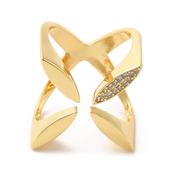 PandaHall Brass Micro Pave Cubic Zirconia Open Cuff Rings, Flower Wide Band Rings, Real 18K Gold Plated, Inner Diameter: 18mm Brass+Cubic...
PandaHall Brass Micro Pave Cubic Zirconia Open Cuff Rings, Flower Wide Band Rings, Real 18K Gold Plated, Inner Diameter: 18mm Brass+Cubic...