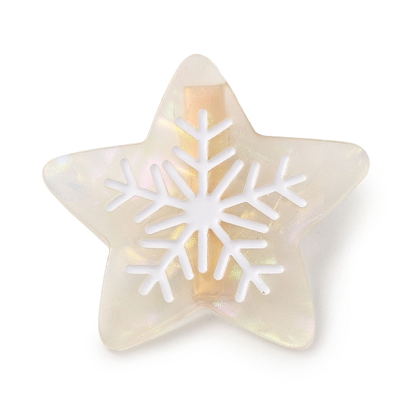 PandaHall Star with Snowflake Cellulose Acetate(Resin) Alligator Hair Clips, with Golden Iron Clips, for Women Girls, Linen, 48.5x51x11.5mm..., Brown
PandaHall Star with Snowflake Cellulose Acetate(Resin) Alligator Hair Clips, with Golden Iron Clips, for Women Girls, Linen, 48.5x51x11.5mm..., Brown