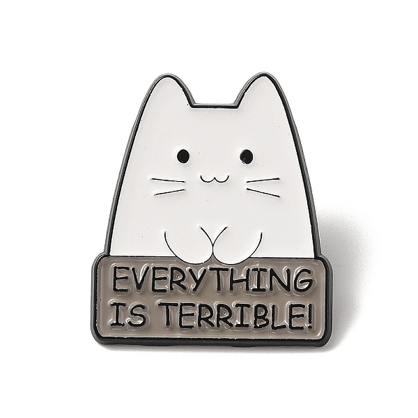 PandaHall Cat Shape Enamel Pins, Black Alloy Brooches for Backpack Clothes, Gray, 31x27.5x1.5mm Alloy+Enamel Cat Shape Gray
PandaHall Cat Shape Enamel Pins, Black Alloy Brooches for Backpack Clothes, Gray, 31x27.5x1.5mm Alloy+Enamel Cat Shape Gray