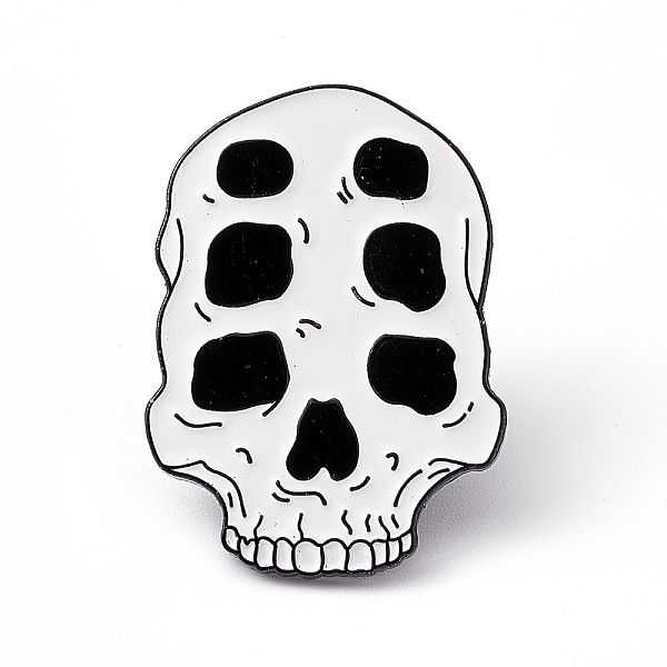 PandaHall White Halloween Enamel Pin, Electrophoresis Black Alloy Brooch for Backpack Clothes, Skull Pattern, 30x22x2mm, Pin: 1.2mm...
PandaHall White Halloween Enamel Pin, Electrophoresis Black Alloy Brooch for Backpack Clothes, Skull Pattern, 30x22x2mm, Pin: 1.2mm...