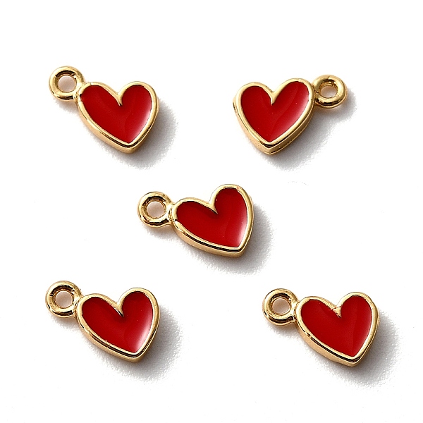 PandaHall 10Pcs Brass Enamel Pendants, Long-Lasting Plated, Cadmium Free & Lead Free, Real 18K Gold Plated, Heart, Red, 7.5x5x1.5mm, Hole...
PandaHall 10Pcs Brass Enamel Pendants, Long-Lasting Plated, Cadmium Free & Lead Free, Real 18K Gold Plated, Heart, Red, 7.5x5x1.5mm, Hole...