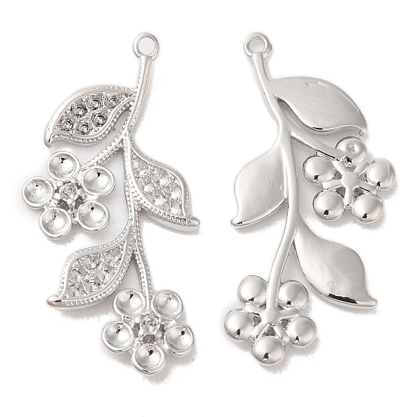 PandaHall Brass Pave Clear Cubic Zirconia Pendant Rhinestone Settings, Flower Charms with Leaf, Real Platinum Plated, Fit for 0.9mm...
PandaHall Brass Pave Clear Cubic Zirconia Pendant Rhinestone Settings, Flower Charms with Leaf, Real Platinum Plated, Fit for 0.9mm...