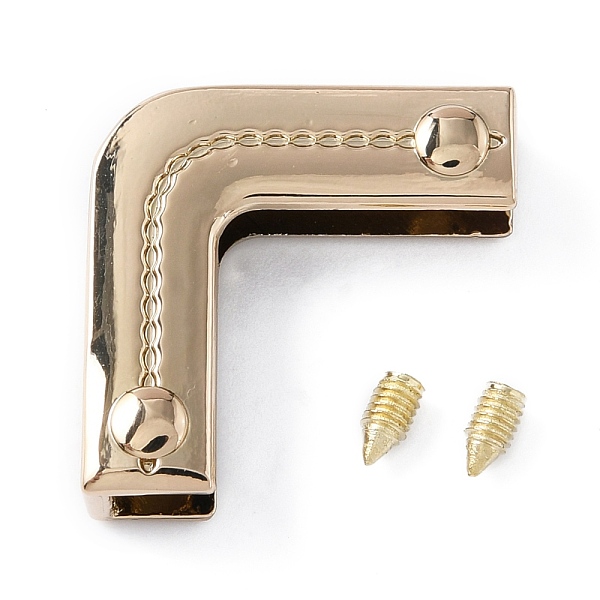 PandaHall Zinc Alloy Purse Decorative Edge Hardware, Bag Corner Protector, with Iron Screws, L-shaped, Light Gold, 2.4x2.4x0.7cm, Hole...
PandaHall Zinc Alloy Purse Decorative Edge Hardware, Bag Corner Protector, with Iron Screws, L-shaped, Light Gold, 2.4x2.4x0.7cm, Hole...