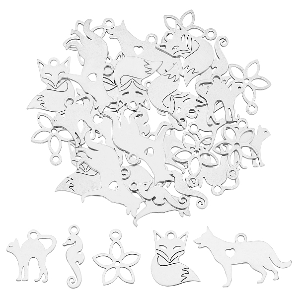 PandaHall Unicraftale 30Pcs 5 Style 304 Stainless Steel Charms, Mixed Shapes, Stainless Steel Color, 6pcs/style 304 Stainless Steel Mixed...
PandaHall Unicraftale 30Pcs 5 Style 304 Stainless Steel Charms, Mixed Shapes, Stainless Steel Color, 6pcs/style 304 Stainless Steel Mixed...