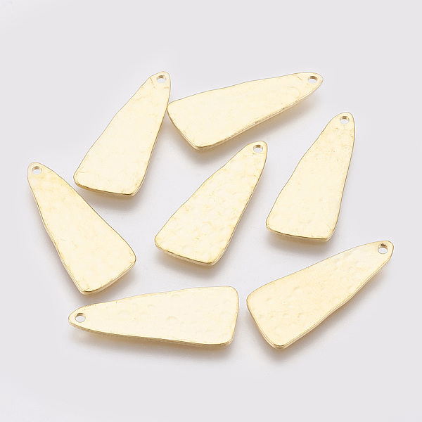 PandaHall Brass Pendants, Real 18K Gold Plated, Triangle, 26x10.5x1mm, Hole: 1mm Brass Triangle
PandaHall Brass Pendants, Real 18K Gold Plated, Triangle, 26x10.5x1mm, Hole: 1mm Brass Triangle