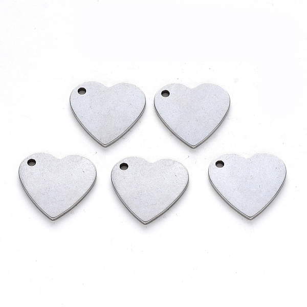 PandaHall 201 Stainless Steel Charms, Laser Cut, Stamping Blank Tag, Heart, Stainless Steel Color, 15x15x1mm, Hole: 1.5mm 201 Stainless...
PandaHall 201 Stainless Steel Charms, Laser Cut, Stamping Blank Tag, Heart, Stainless Steel Color, 15x15x1mm, Hole: 1.5mm 201 Stainless...