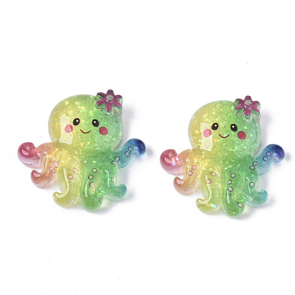 PandaHall Resin Cabochons, with Glitter Powder, Octopus, Colorful, 21x22x5.5mm Resin Fish
PandaHall Resin Cabochons, with Glitter Powder, Octopus, Colorful, 21x22x5.5mm Resin Fish