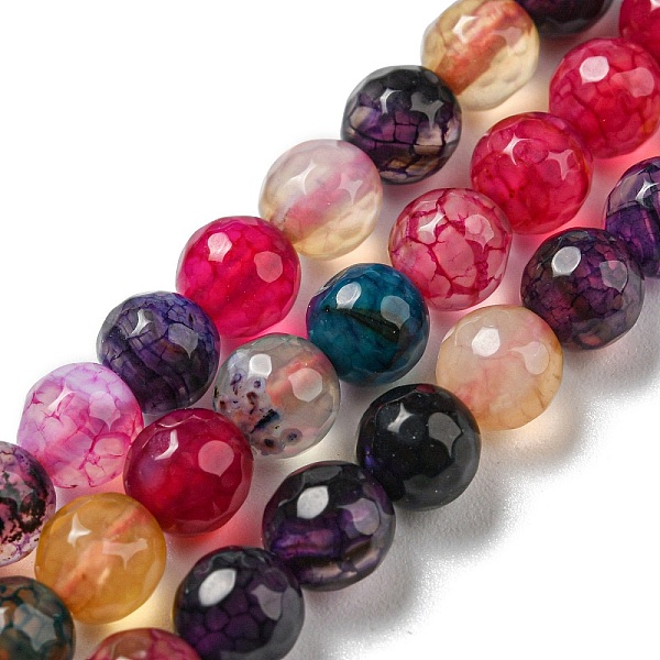 PandaHall Natural Agate Beads Strands, Dyed & Heated, Round, Faceted, Colorful, 6mm, Hole: 1mm, about 62pcs/strand, 14.37~14.76 inch...
PandaHall Natural Agate Beads Strands, Dyed & Heated, Round, Faceted, Colorful, 6mm, Hole: 1mm, about 62pcs/strand, 14.37~14.76 inch...