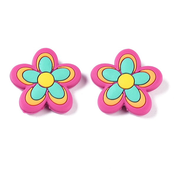 PandaHall Food Grade Silicone Focal Beads, Silicone Teething Beads, Flower, 29x30x7mm, Hole: 2mm Silicone Flower
PandaHall Food Grade Silicone Focal Beads, Silicone Teething Beads, Flower, 29x30x7mm, Hole: 2mm Silicone Flower