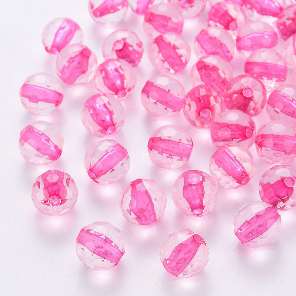 PandaHall Transparent Acrylic Beads, Round, Faceted, Hot Pink, 6x5.5mm, Hole: 1.4mm, about 4160pcs/500g Acrylic Round
PandaHall Transparent Acrylic Beads, Round, Faceted, Hot Pink, 6x5.5mm, Hole: 1.4mm, about 4160pcs/500g Acrylic Round