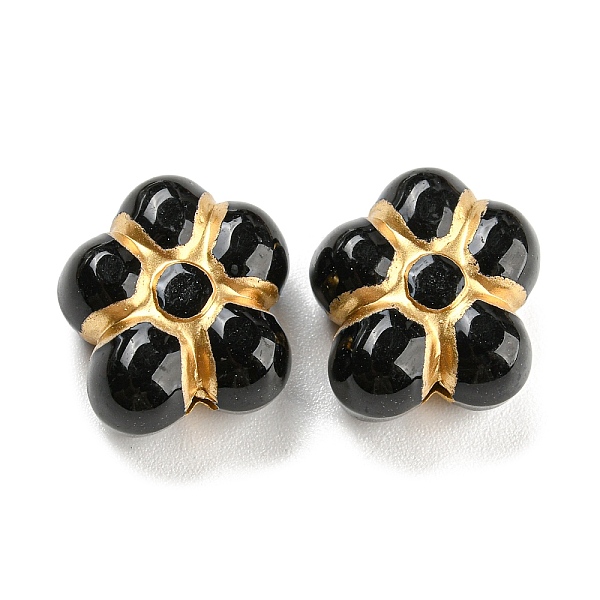PandaHall Plating Acrylic Beads, Golden Metal Enlaced, Flower, Black, 14.5x13.5x7mm, Hole: 1.8mm, about 495pcs/500g Acrylic Flower Black
PandaHall Plating Acrylic Beads, Golden Metal Enlaced, Flower, Black, 14.5x13.5x7mm, Hole: 1.8mm, about 495pcs/500g Acrylic Flower Black