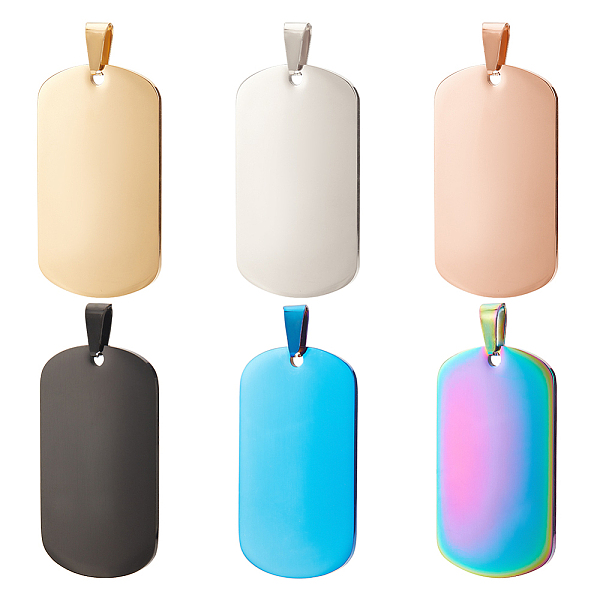 PandaHall BENECREAT 6 pcs 6 Colors 201 Stainless Steel Pendants, Stamping Blank Tag, Rectangle, Mixed Color, 50x28x2mm, Hole: 4.5x10mm...
PandaHall BENECREAT 6 pcs 6 Colors 201 Stainless Steel Pendants, Stamping Blank Tag, Rectangle, Mixed Color, 50x28x2mm, Hole: 4.5x10mm...