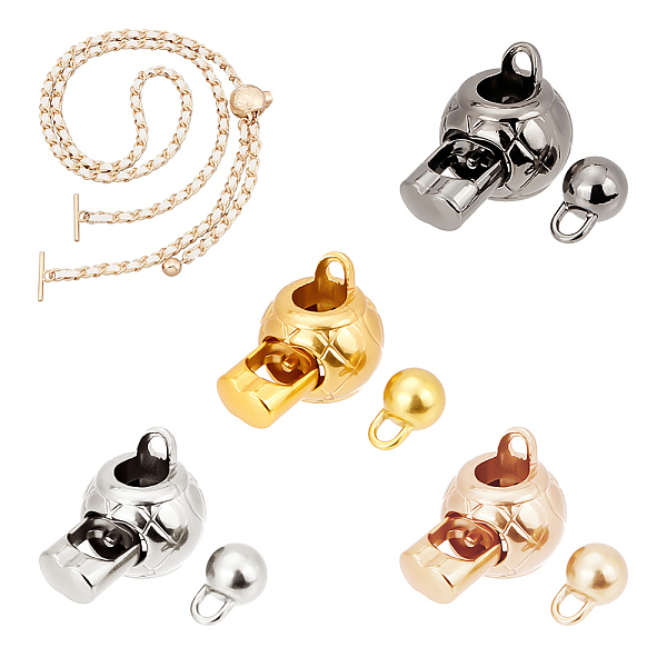 PandaHall 4 sets 4 colors Alloy Cord Lock Clasp, with Cord Tab Ball, for Adjustable Purse Strap Making, Mixed Color, Cord Lock...
PandaHall 4 sets 4 colors Alloy Cord Lock Clasp, with Cord Tab Ball, for Adjustable Purse Strap Making, Mixed Color, Cord Lock...