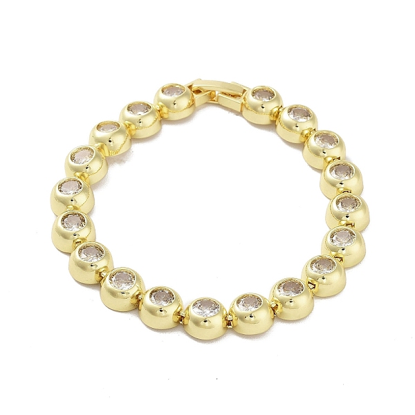 PandaHall Brass Flat Round Link Chain Bracelets, Cubic Zirconia Tennis Bracelet, Real 18K Gold Plated, 7-5/8 inch(19.4cm), Wide: 8mm Cubic..., Clear
PandaHall Brass Flat Round Link Chain Bracelets, Cubic Zirconia Tennis Bracelet, Real 18K Gold Plated, 7-5/8 inch(19.4cm), Wide: 8mm Cubic..., Clear