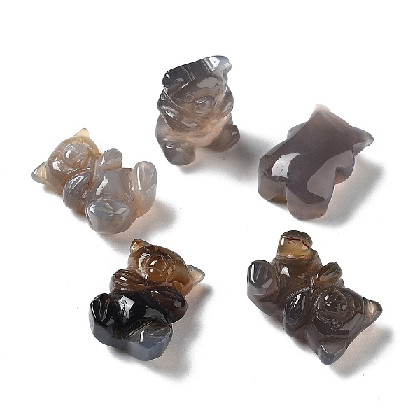 PandaHall Natural Grey Agate Bear Healing Figurines, Reiki Energy Stone Display Decorations, for Home Feng Shui Ornament...
PandaHall Natural Grey Agate Bear Healing Figurines, Reiki Energy Stone Display Decorations, for Home Feng Shui Ornament...