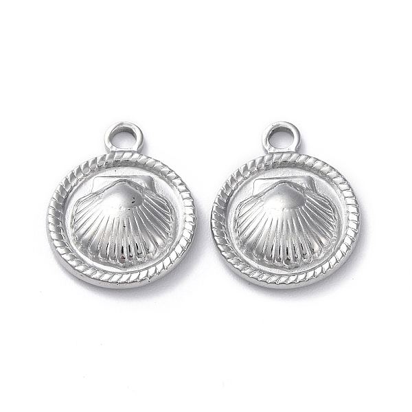 PandaHall 304 Stainless Steel Pendants, Flat Round with Shell Charm, Stainless Steel Color, 18.5x15x3mm, Hole: 2.3mm 304 Stainless Steel...
PandaHall 304 Stainless Steel Pendants, Flat Round with Shell Charm, Stainless Steel Color, 18.5x15x3mm, Hole: 2.3mm 304 Stainless Steel...