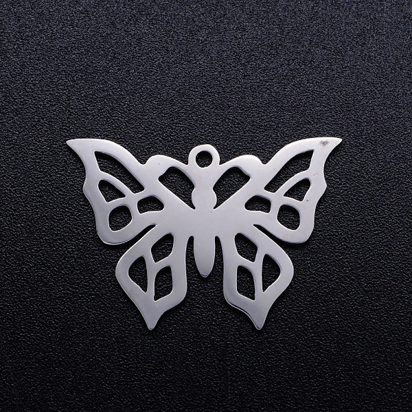 PandaHall 201 Stainless Steel Hollow Pendants, Butterfly, Stainless Steel Color, 10.5x14.5x1mm, Hole: 1.4mm 201 Stainless Steel Butterfly
PandaHall 201 Stainless Steel Hollow Pendants, Butterfly, Stainless Steel Color, 10.5x14.5x1mm, Hole: 1.4mm 201 Stainless Steel Butterfly