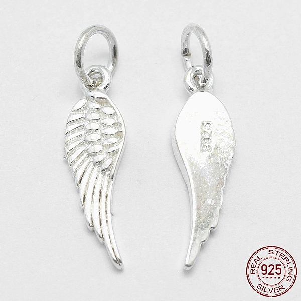 PandaHall 925 Sterling Silver Pendants, Wing, with 925 Stamp, Silver, 20.5x6x1.5mm, Hole: 4mm Sterling Silver Wing
PandaHall 925 Sterling Silver Pendants, Wing, with 925 Stamp, Silver, 20.5x6x1.5mm, Hole: 4mm Sterling Silver Wing