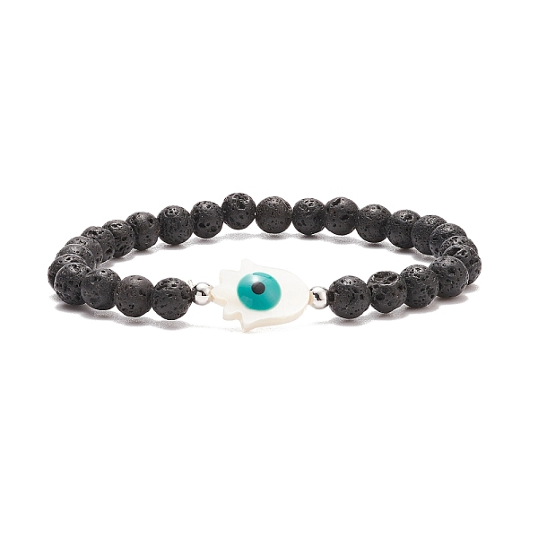 PandaHall Hamsa Hand with Evil Eye Shell & Natural Lava Rock Beaded Stretch Bracelet, Essential Oil Gemstone Jewelry for Women, Teal, Inner..., Cyan
PandaHall Hamsa Hand with Evil Eye Shell & Natural Lava Rock Beaded Stretch Bracelet, Essential Oil Gemstone Jewelry for Women, Teal, Inner..., Cyan