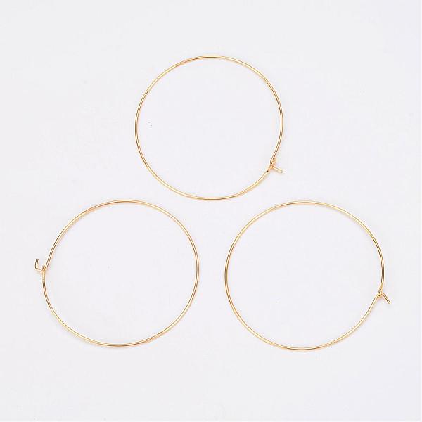 PandaHall Brass Wine Glass Charm Rings, Hoop Earrings Findings, Nickel Free, Golden, 45x0.8mm, 20 Gauge Brass
PandaHall Brass Wine Glass Charm Rings, Hoop Earrings Findings, Nickel Free, Golden, 45x0.8mm, 20 Gauge Brass