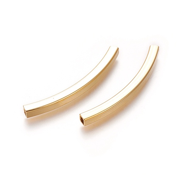 PandaHall 304 Stainless Steel Tube Beads, Square Hole, Golden, 50x4x4mm, Hole: 3x3mm 304 Stainless Steel Tube
PandaHall 304 Stainless Steel Tube Beads, Square Hole, Golden, 50x4x4mm, Hole: 3x3mm 304 Stainless Steel Tube