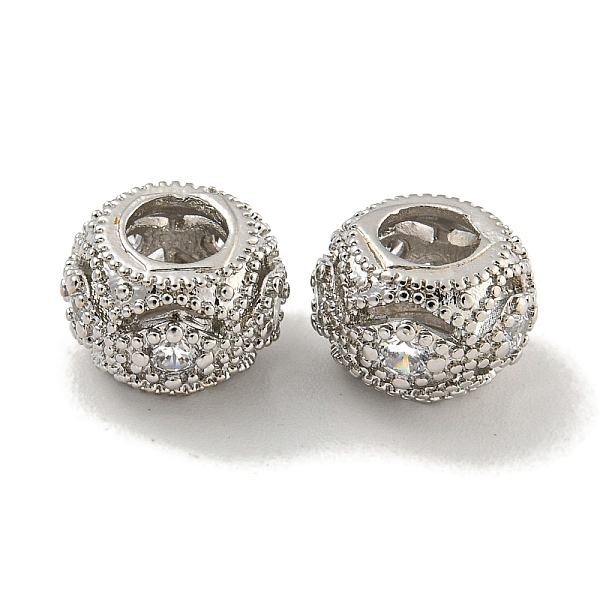 PandaHall Rack Plating Brass Micro Pave Clear Cubic Zirconia European Beads, Large Hole Beads, Long-Lasting Plated, Lead Free & Cadmium Free...
PandaHall Rack Plating Brass Micro Pave Clear Cubic Zirconia European Beads, Large Hole Beads, Long-Lasting Plated, Lead Free & Cadmium Free...