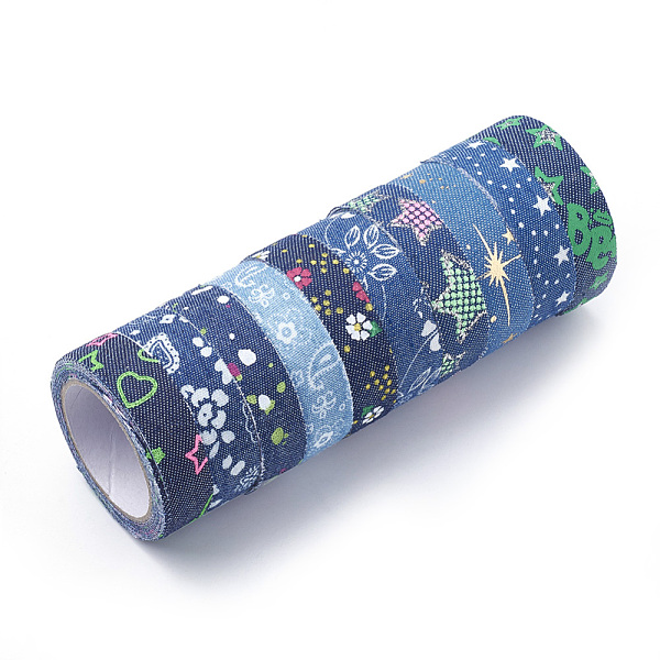 PandaHall Single Face Pattern Printed Denim Ribbons, with Adhesive Tape on the Other Side, Mixed Color, 5/8 inch(15mm), about 2m/roll..., Multicolor
PandaHall Single Face Pattern Printed Denim Ribbons, with Adhesive Tape on the Other Side, Mixed Color, 5/8 inch(15mm), about 2m/roll..., Multicolor