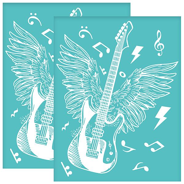 PandaHall Self-Adhesive Silk Screen Printing Stencil, for Painting on Wood, DIY Decoration T-Shirt Fabric, Turquoise, Guitar, 280x220mm...
PandaHall Self-Adhesive Silk Screen Printing Stencil, for Painting on Wood, DIY Decoration T-Shirt Fabric, Turquoise, Guitar, 280x220mm...