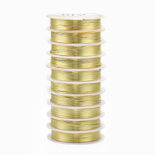 PandaHall Round Copper Jewelry Wire, Long-Lasting Plated, Golden, 20 Gauge, 0.8mm, about 9.84 Feet(3m)/roll Copper Round
PandaHall Round Copper Jewelry Wire, Long-Lasting Plated, Golden, 20 Gauge, 0.8mm, about 9.84 Feet(3m)/roll Copper Round
