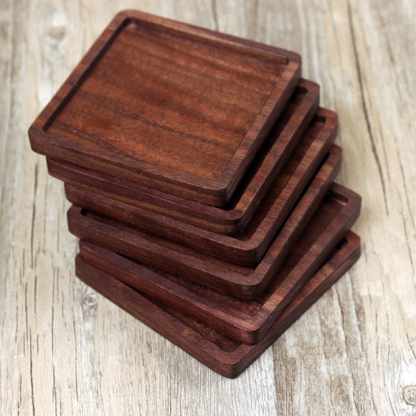 PandaHall Black Walnut Wood Cup Mats, Heat Resistant Coaster, Square, 88x88mm Wood Square
PandaHall Black Walnut Wood Cup Mats, Heat Resistant Coaster, Square, 88x88mm Wood Square